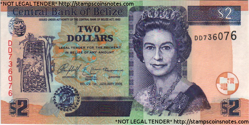 Belize 2 Dollar 2005.300dpi